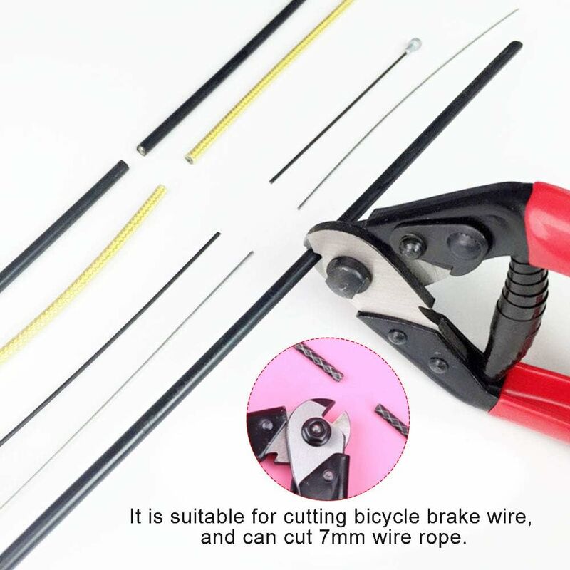Bicycle Cable Cutter 190Mm Chrome Vanadium Steel Bicycle Cable Cutter Pliers Bike Cable Cutting Tools For 1Mm - 7Mm