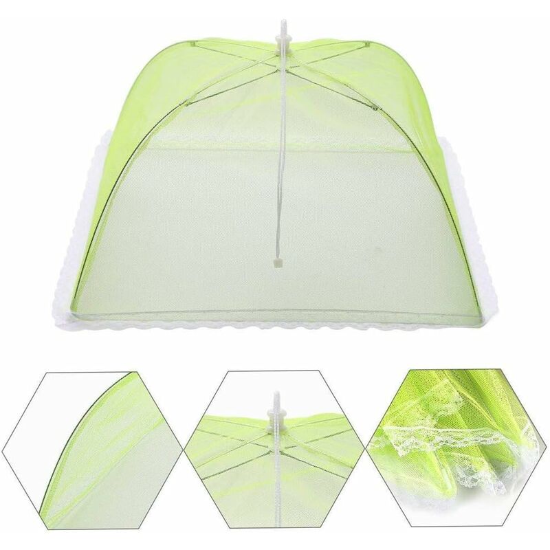 4 pcs Food Cover/Insect Proof Food Cover/Food Tent/Folding Food Cover Mesh Screen Umbrellas, Bbq And More - 4 Colors