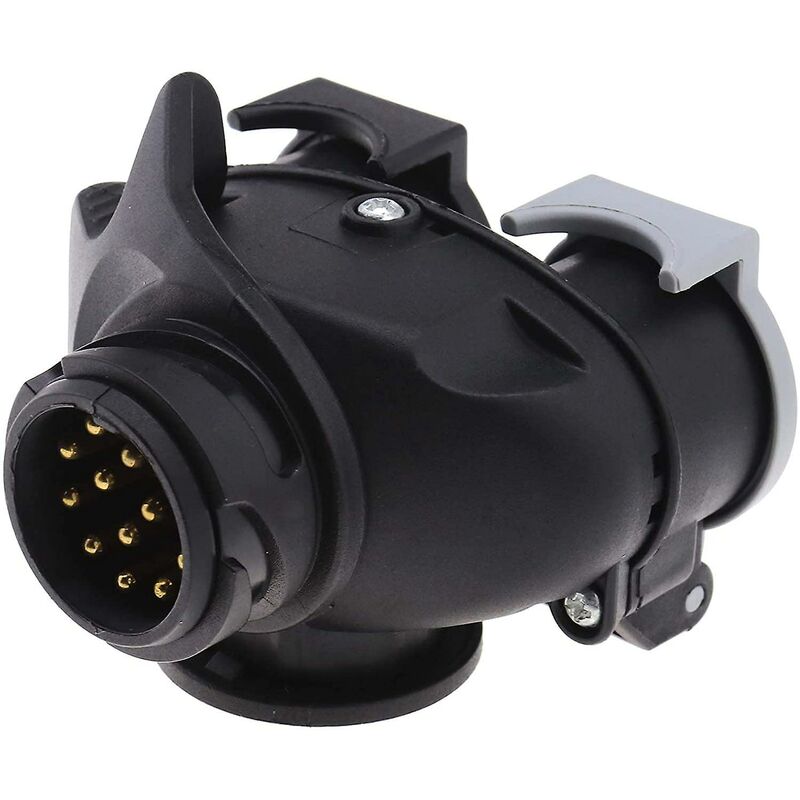 13 To 7 Pin Trailer Socket 12N 12S Dual Adapter Converter European Plug For Car Trailer Truck Towbar 12V Waterproof