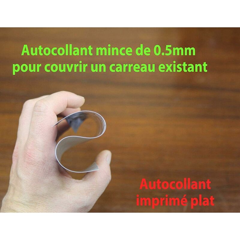 24X Tile Sticker For Bathroom And Kitchen 10 X 10Cm Black White Mosaic 2D Film Adhesive Stickers For Tiles For Wall