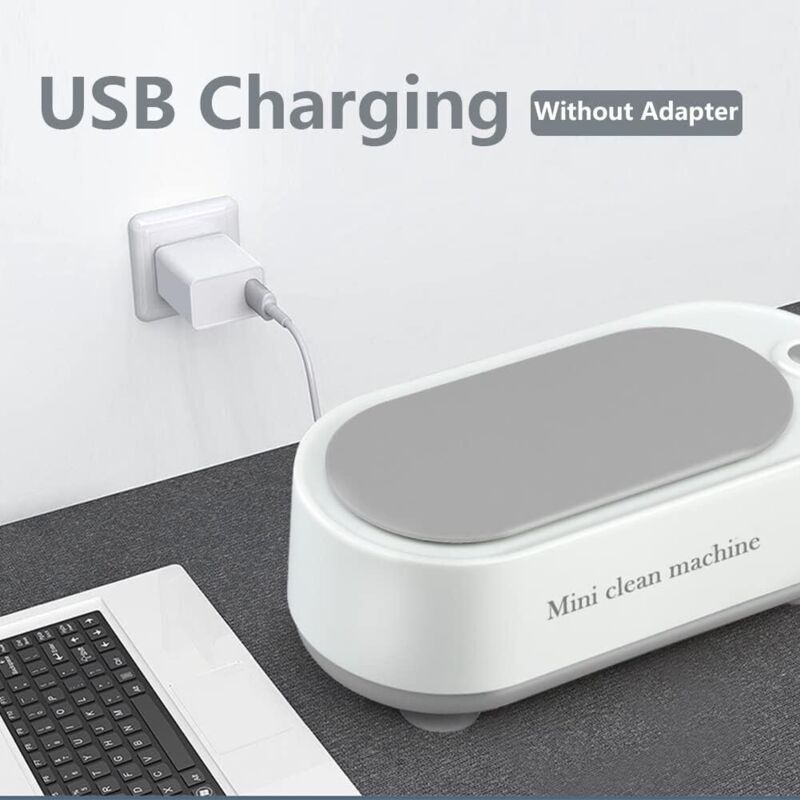 Ultrasonic Cleaner 350Ml Glasses Cleaner Ultrasonic Bath For Glasses Jewelry Watches Rings Necklaces Razors Dentures