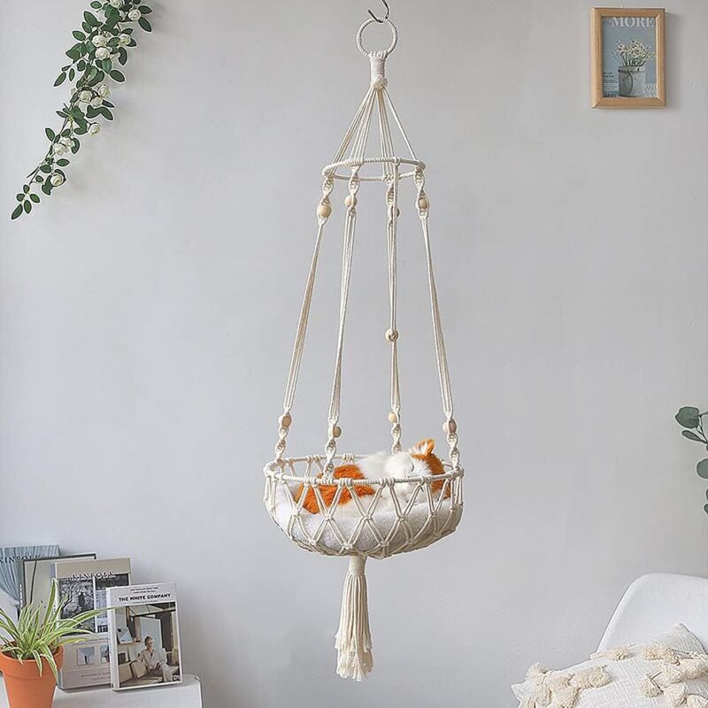 Hanging Cat Hammock - Indoor Cat Bed Cat Swing Nest Gifts For Cat Lovers