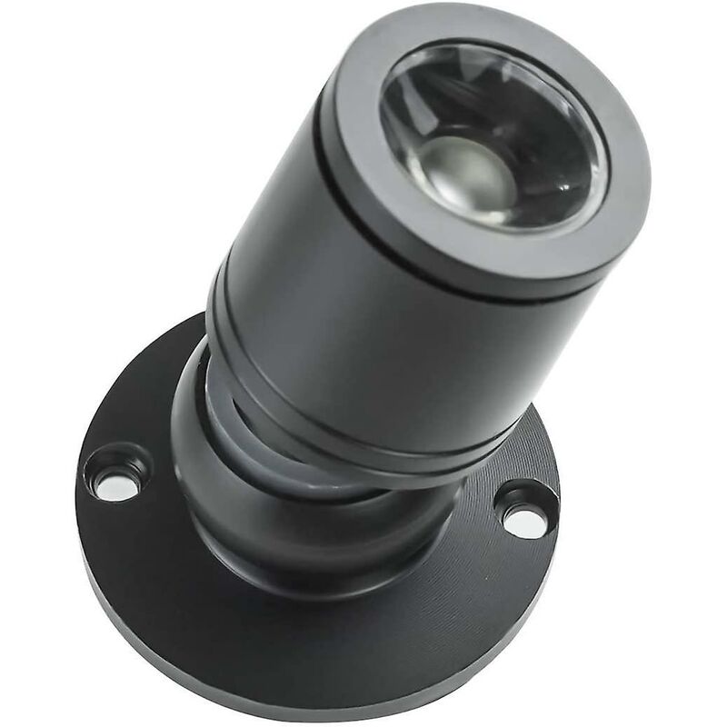 10 X LED Mini Recessed Spotlights, 1Wled Mini Spotlight, With Driver, 100-265V [Energy Class A+] (Black, Cool Light)