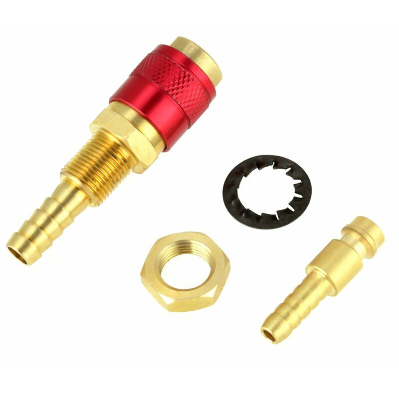 Quick Connector, 3 pcs 8Mm Water Cooled Welding Connector Gas Adapter For Tig Welding Torch