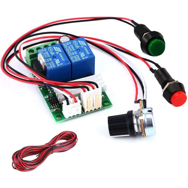 Speed Regulator 12V,Dc Motor Speed Controller (Pwm) Adjustable Reversible Switch Dc Speed, 6V 12V 24V Dc Motor Inverter