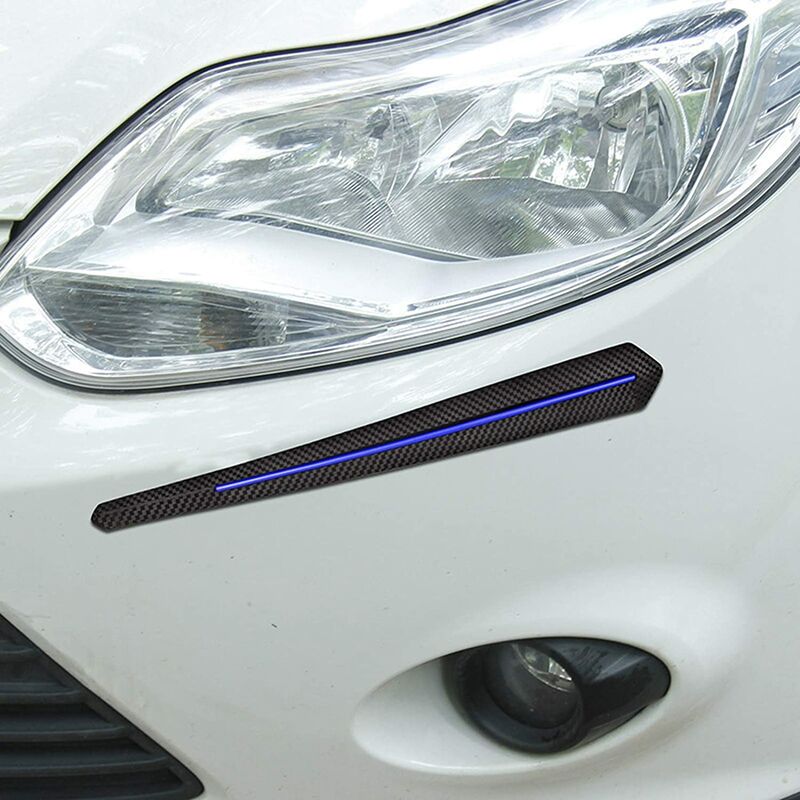 2 pcs Car Bumper Protector Strips, Universal Car Sticker Bumper Protection Front Rear Edge Anti-Collision Strip