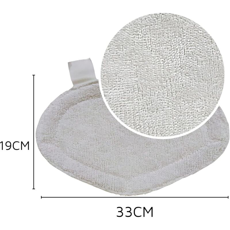 Reusable Microfiber Replacement Pads Compatible With Polti Vaporetto Washable Steam Cleaner Refill Pads (6 Pack)