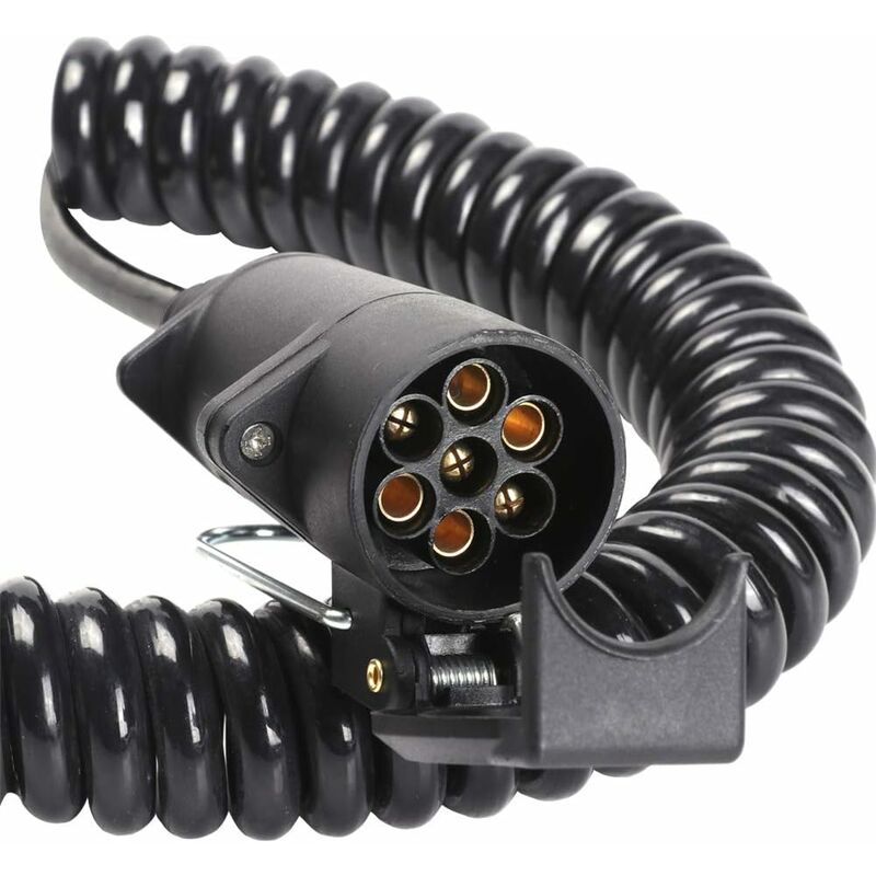 7 Pin Trailer Socket And Plug With 2M Extension Cable Connector For Towing Hitch Caravan Vehicle Truck Accessories 7