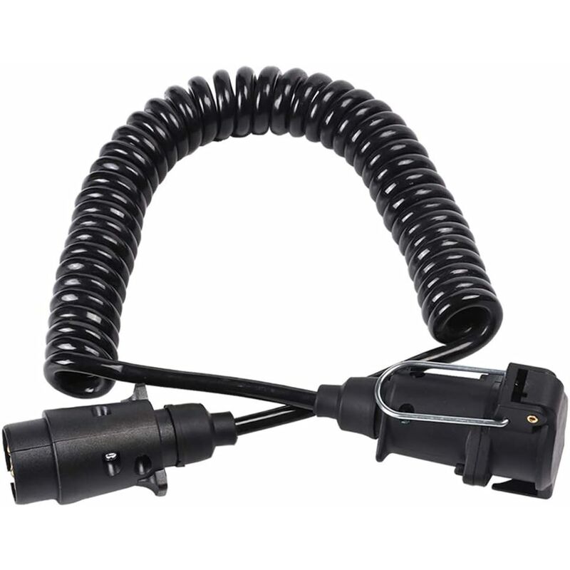 7 Pin Trailer Socket And Plug With 2M Extension Cable Connector For Towing Hitch Caravan Vehicle Truck Accessories 7