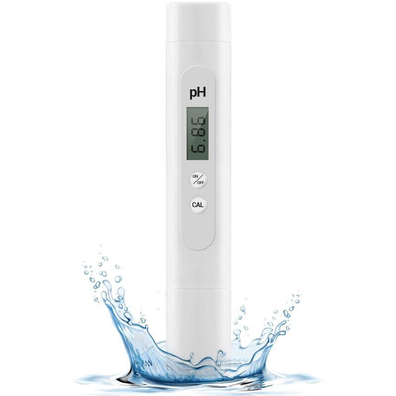 Electronic Ph Meter Tester, 0-14 Ph Measuring Range, High Precision Pool Ph Tester, Ph Meter For Swimming Pool,