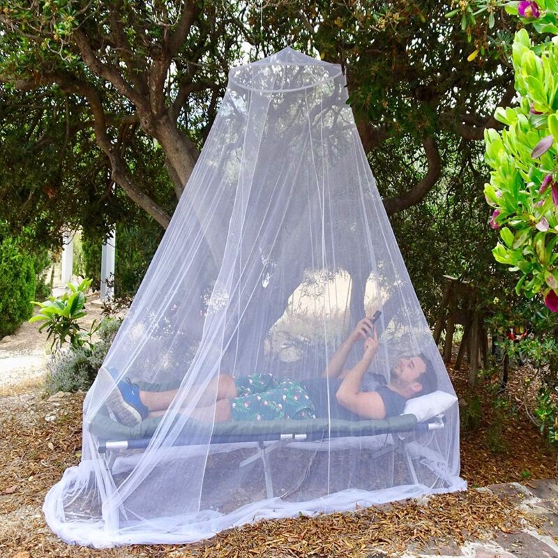 Mosquito Net, Large Polyester Mosquito Net For Single And Double Beds, 1 pcs Arches, Indoor And Outdoor Canopy Mosquito