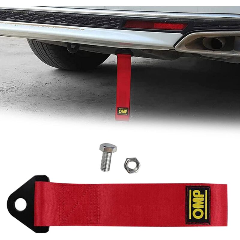 Car Tow ROpe,Racing Tow Strap,Auto Tow ROpes,Racing Tow ROpe,Nylon Tow ROpes,For Vehicle Front Rear Bumper,1Pc