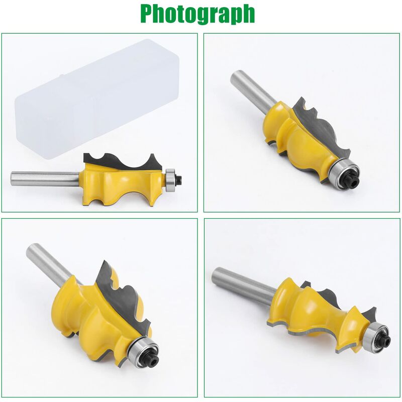 3 pcs 8Mm ROuter Bits, ROuter Bits, Woodworking Tools, Engraving Machines, Cutting Machine Tools, For Cutting Wood (8Mm)