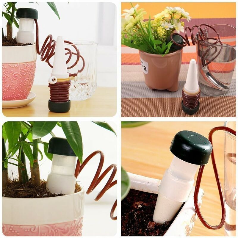 Automatic Drip Irrigation System With Self Ceramic Probes Indoor Plant Spikes For Watering Bonsai, Plants, Flowers By ,
