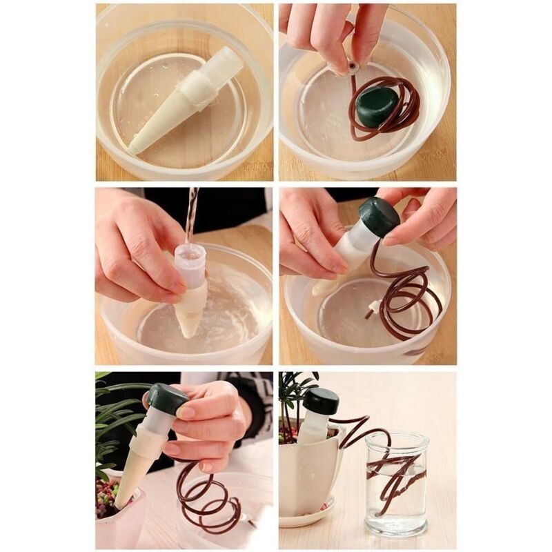 Automatic Drip Irrigation System With Self Ceramic Probes Indoor Plant Spikes For Watering Bonsai, Plants, Flowers By ,