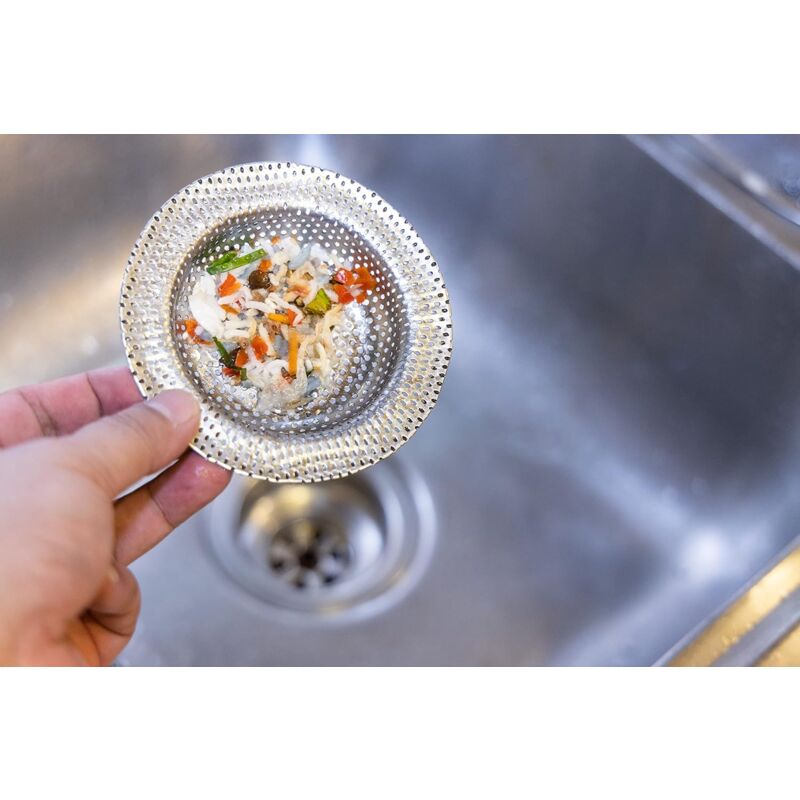 Sink Strainer For Shower - Plug Hole Hair Catcher - Kitchen Sink Stoppers - Stainless Steel Mesh Sink Drain Filter - 3