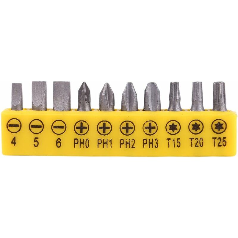 10 pcs Screwdriver L-Shaped Extension Handle Double Head Hex Socket Screwdriver Torx Slotted Screwdriver Kit Hand Tool