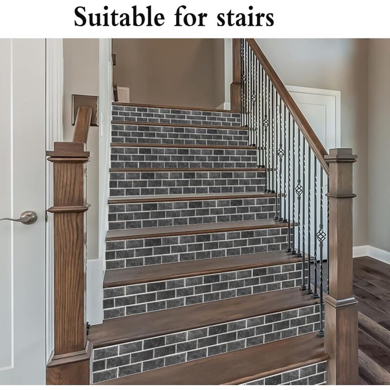 Kitchen Tile Stickers, 12 Pieces Self-Adhesive Tile Sticker Waterproof Pvc Tile Stickers Self-Adhesive Wall Tile