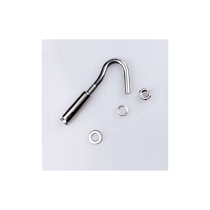 M10 304 Stainless Steel Expansion Bolts Anchors Bolts Open Hook Expansion Screws Bolts 5-Pack
