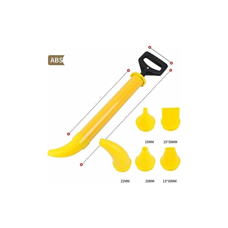 Mortar Gun, Cement Sprayer Cement Caulking Gun Cement Grout Gun Mortar Sprayer With 5 Nozzles For Lime Patio Paving