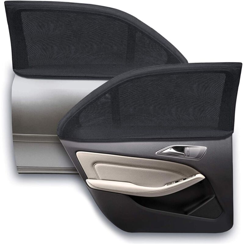 Baby Car Sun Shade, 2 Pieces Car Sun Sock By Blocking Uv Rays By Protecting Car Sun From Children And Pets (Black) (Xl)