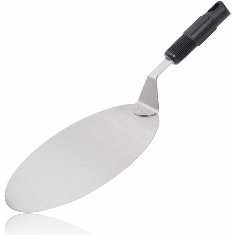 ROund Stainless Steel Pizza Peel With Non-Slip Handle Ideal For Cakes, Pizzas, Pies