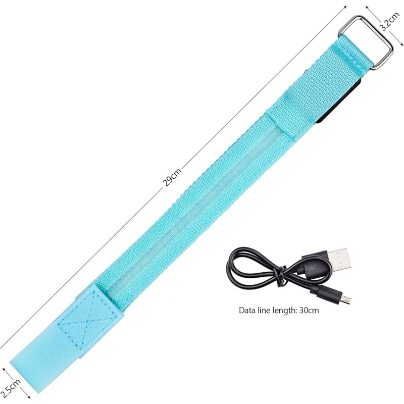 LED Reflective Arm Band Safety Bracelet Luminous Wristbands Waterproof Light Band Night Safety Reflective Strap For