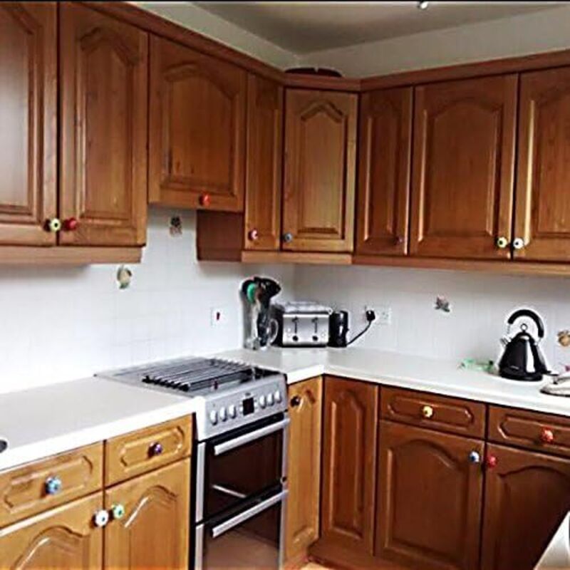 10 pcs Vintage European Style Ceramic Pumpkin Cabinet Knobs Dresser Cupboard Drawer Pull Handles White