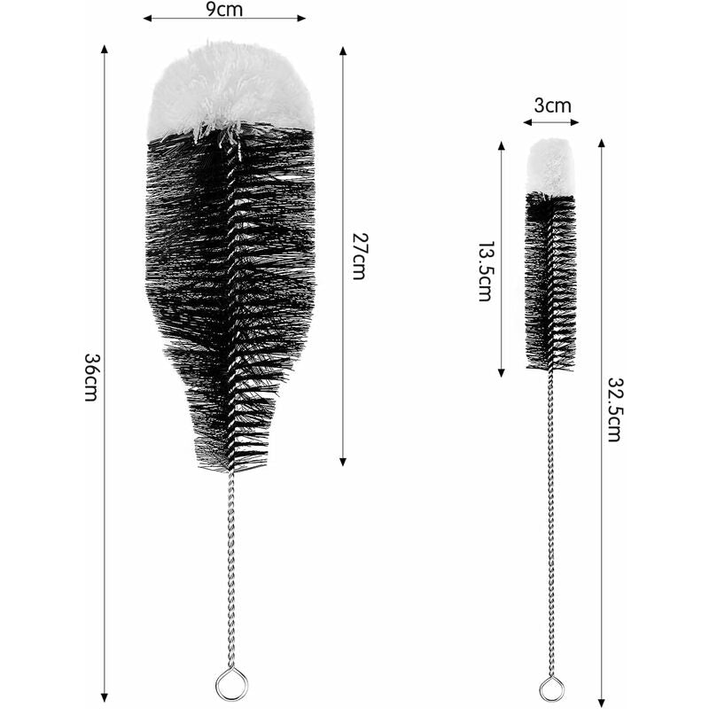 2 Pack Bottle Brush Cleaning Brushes Bottle Brush Advanced Cleaning For Glass Bottles Thermos Baby Bottles And Cups.