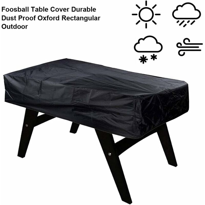 Heavy Duty Oxford Foosball Table Cover Waterproof Anti-Uv Dustproof Black 16311548Cm