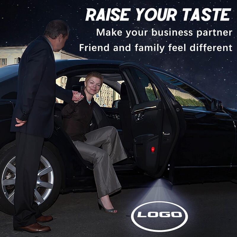 2 pcs Door Light, Entry Door Lighting Projection, Car Door Projector For A1/A3/A4/A5/A6/Q3/Q5/Q7/A7/A8/R8