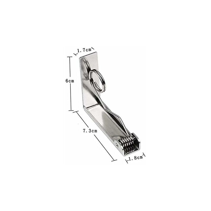 4 pcs Tablecloth Clips Set Stainless Steel Tablecloth Clips Anti-Slip Spring Loaded Tablecloth Holder