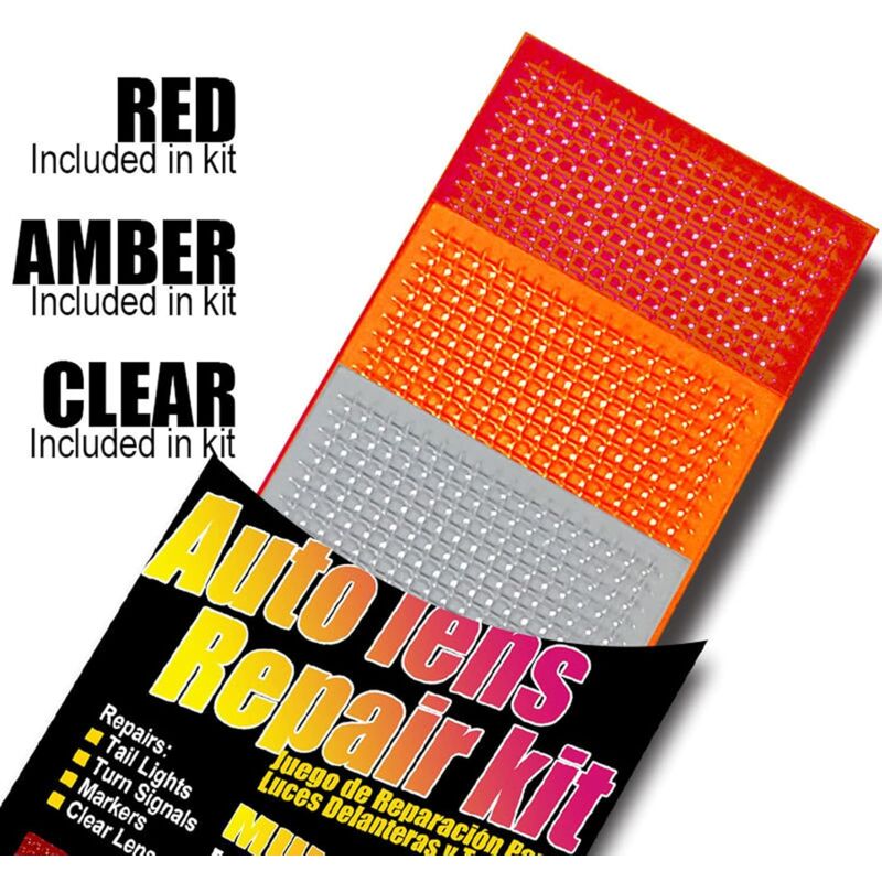 Auto Lens Repair Kit Multi-Pack Car Lights Crack Repair Film Headlight Taillight Repair Tools 3 pcs Comes With Light