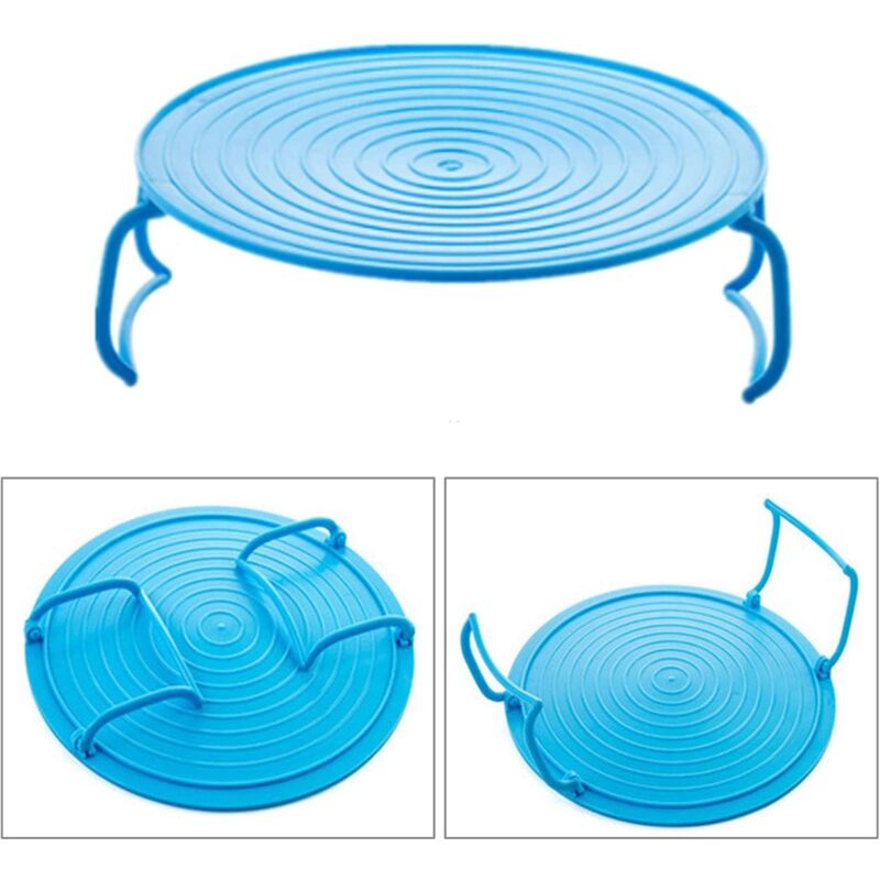 ROund Tray Steamer Rack Double Layer Steamer Rack Multifunctional Plastic Cooking Tray Holder Tray Rack Microwave Oven