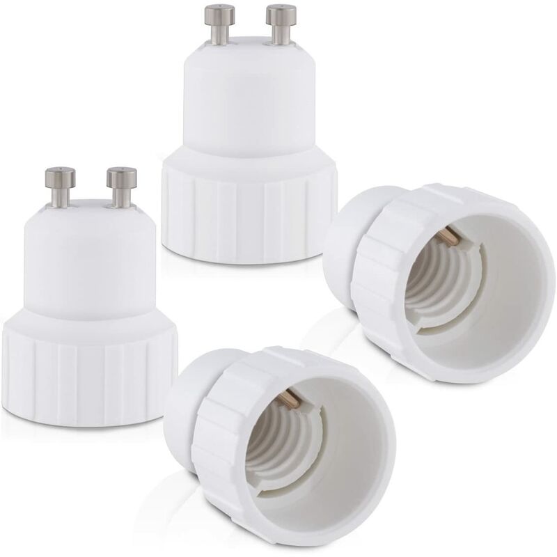 4X Socket Adapter - Gu10 To E14 Socket Converter - Bayonet Base Lamp Holder Adapter For LED Halogen Bulb