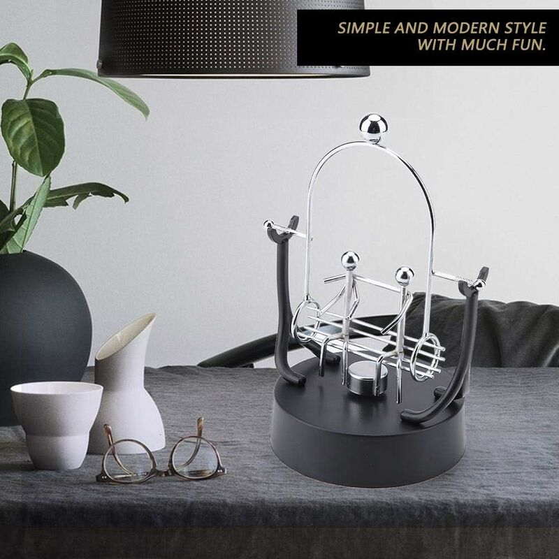 Electronic Perpetual Motion Shake Wiggle Device Swinging Balance Bicycle Physics Science Desk Toy