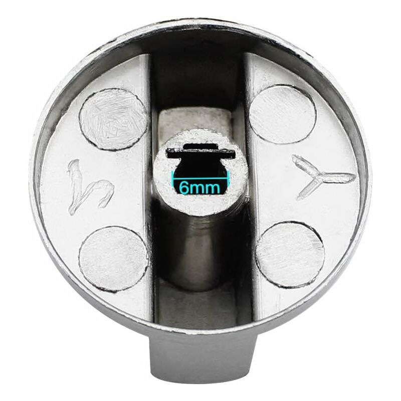 Parts Universal Metal Control Knobs Gas Stove Knob 6Mm Universal Control Knobs Stove Knob For Gas Stove Cooker Oven Hob