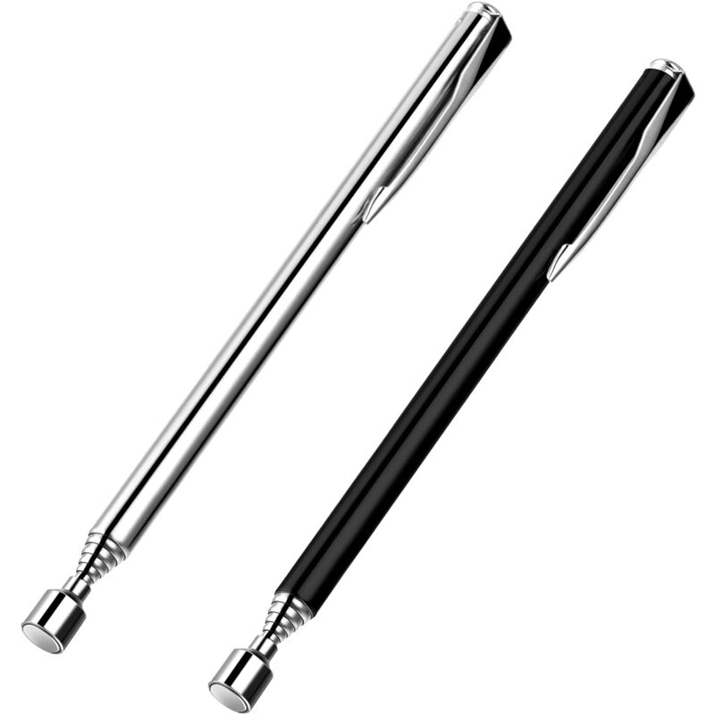 2 Pack Telescopic Magnetic Pick Up Tools With Pocket Clip, 0.7Kg Extendable Metal Magnetic Grabber Tools For Picking Up