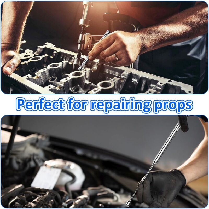 2 Pack Telescopic Magnetic Pick Up Tools With Pocket Clip, 0.7Kg Extendable Metal Magnetic Grabber Tools For Picking Up