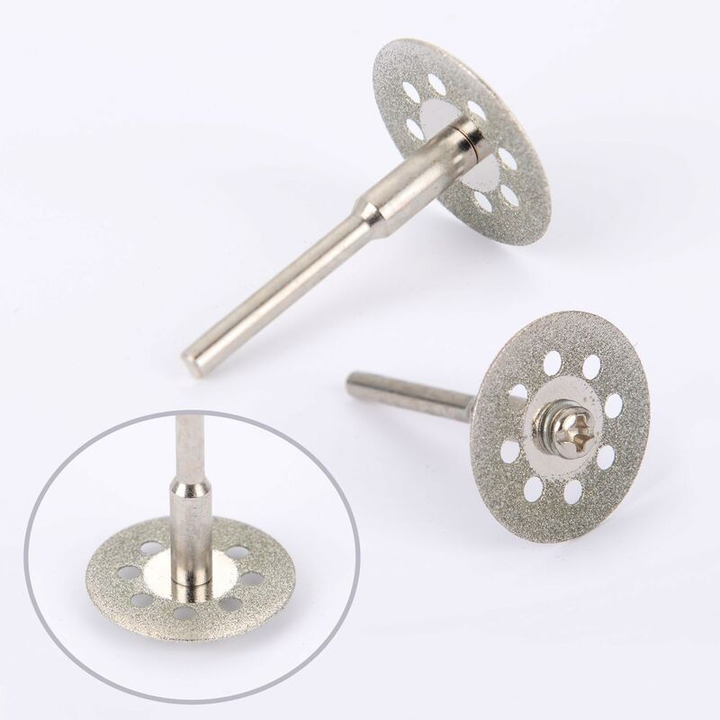 12 Pack 22Mm Mini Perforated Diamond Cutting Discs, Cutting Wheels, Shanks Ann Arbor