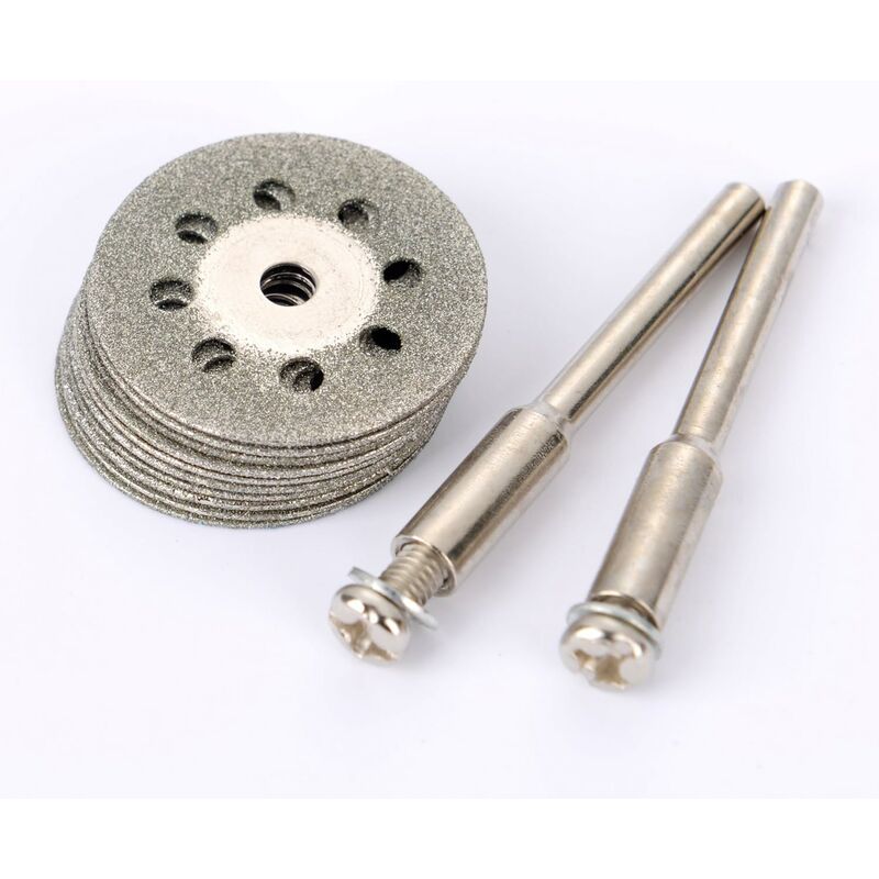 12 Pack 22Mm Mini Perforated Diamond Cutting Discs, Cutting Wheels, Shanks Ann Arbor