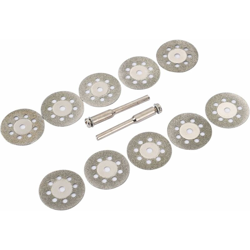 12 Pack 22Mm Mini Perforated Diamond Cutting Discs, Cutting Wheels, Shanks Ann Arbor