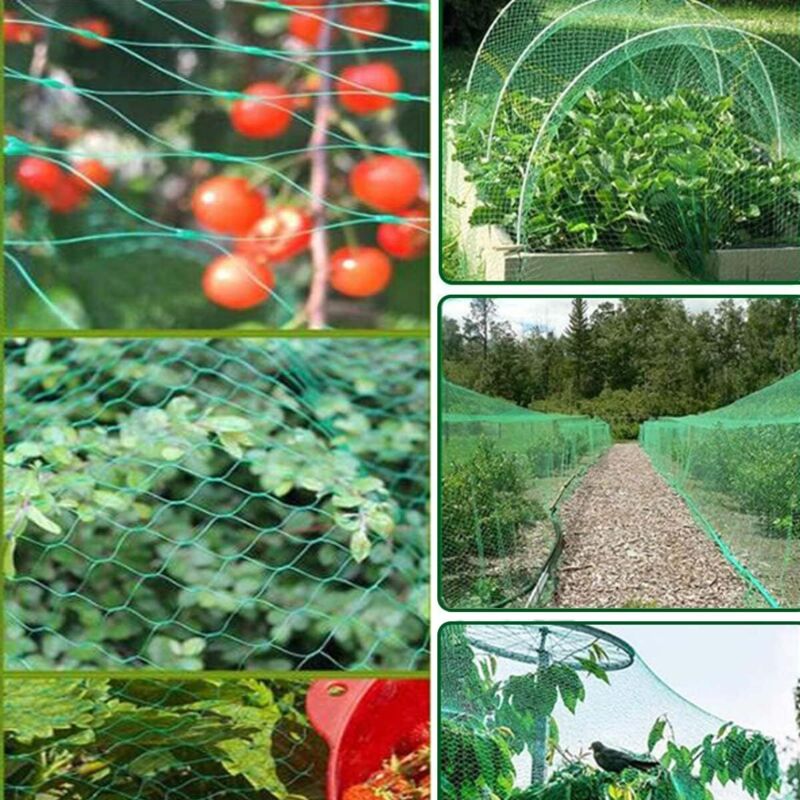Chicken Netting, 2 Pieces Anti Bird Netting, 4M X 10M Bird Netting, Fruit Tree Netting, Protective Netting, Protect