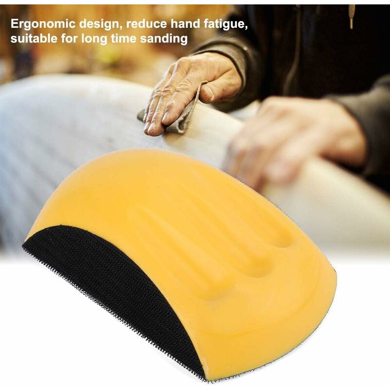 Pu Foam Block, Hook And Loop Hand Sanding Block, Hook And Loop Sanding Block, Hand Sanding Pad Block For Polishing Disc