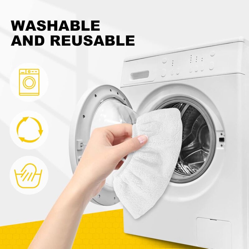 8 pcs Microfiber Cloths For Kärcher(Compatible With), Hand Nozzle Cloths Accessory For Steam Cleaners Sc 1, 2, 3, 4, 5