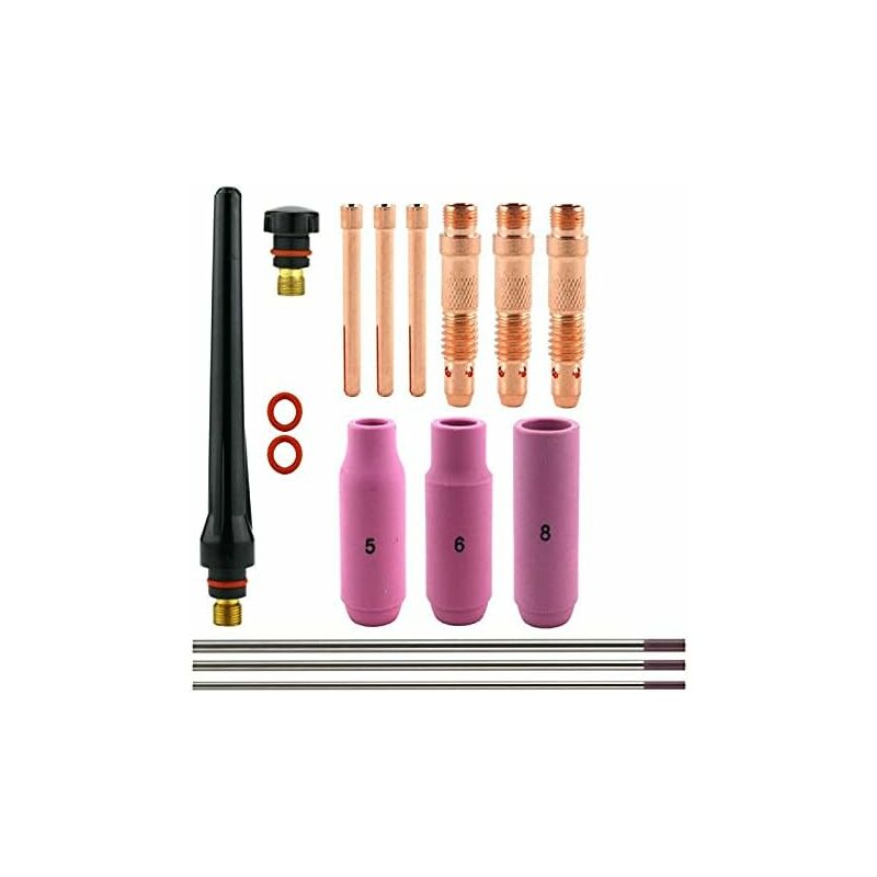 Tig Welding Accessories Wp-26 Argon Arc Welding Equipment Adapter Sleeve Shell Ceramic Nozzle For Tig Welding Gun