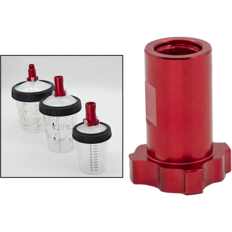 Spray Cup Connector, Disposable Spray Gun Release Cup Adapter Connector For Paint Sprayers, Internal M14X1