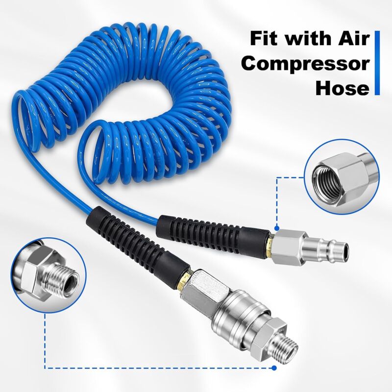 1/4" Bsp Pneumatic Quick Connector, 10 Pieces European Air Compressor Fitting, Compressor Connector For Pneumatic Hose