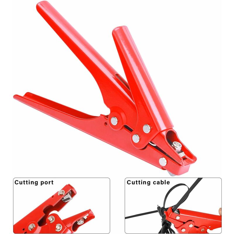 Hs-519 Self-Locking Tie Cutter & Clamp - All Metal - For Ties Up To 0.9Cm Wide