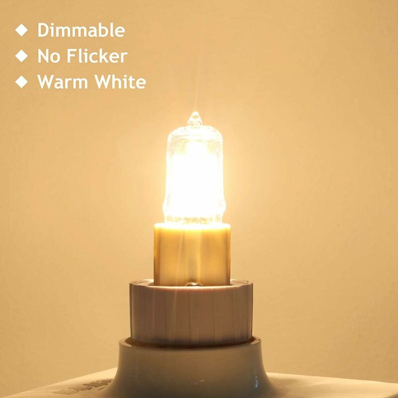 G9 Bulb 42W (44W) Dimmable Warm White 2800K, G9 Halogen Bulbs For Indoor Lighting 230V G9 Capsule Bulbs, Pack Of 10